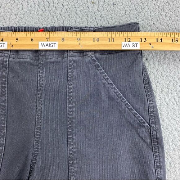 Spanx Stretch Twill Cargo Zipper Ankle Washed Black Pull-On Joggers  |  Size:  S - Picture 8 of 16